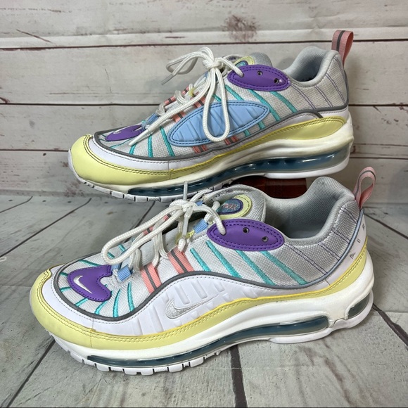 Nike Air Max 98 Easter Pastels Women’s Size 9 (AH6799-300) Shoes Sneakers - Picture 9 of 12